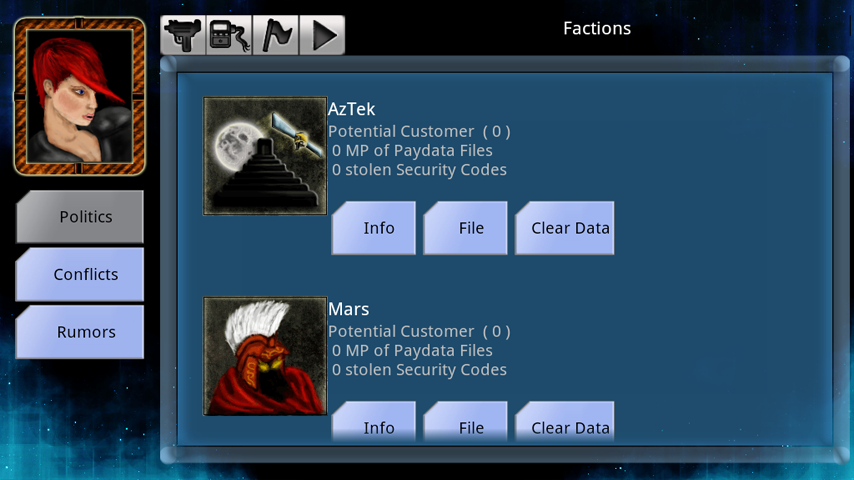 Factions Page